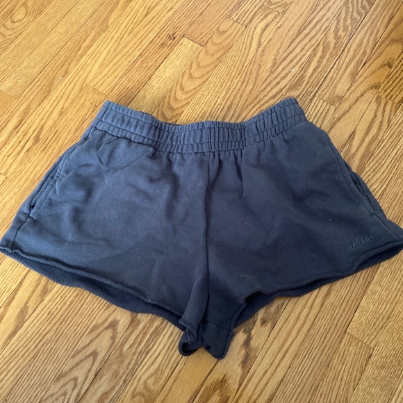 Garage dark grey sweat shorts - Picture 1 of 2